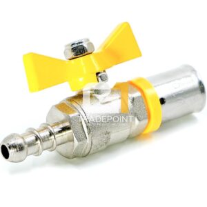 Pex-al-Pex Fitting Gas shutoff 8mm