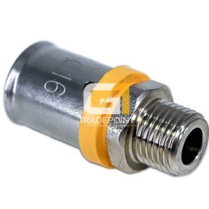 Pex-AL-Pex Fitting Straight Male 1/4